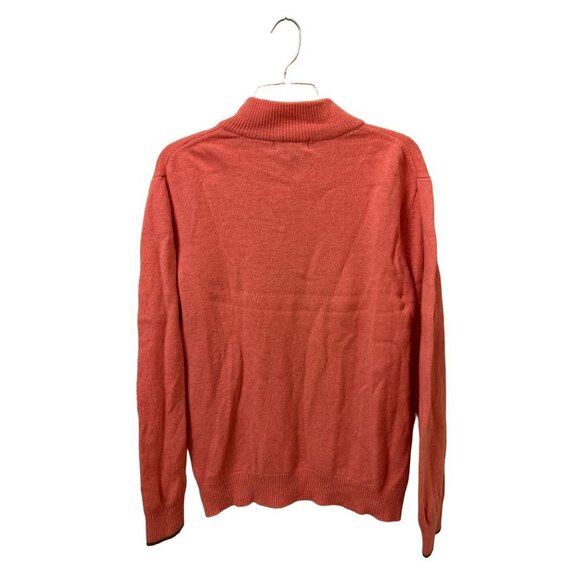 Men's Vintage Large Bon Giovane 1/4 Zip Pullover Knitted Pink Sweater - Picture 8 of 8